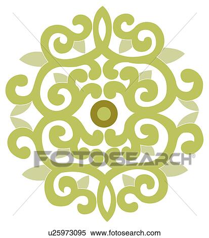 Classical floral pattern with vibrant color View Large Illustration Stock Illustration - Classical floral pattern with vibrant color. Fotosearch