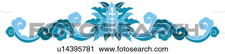 Picture frame with floral pattern of Chinese style View Large Illustration Clip Art - Picture frame with floral pattern of Chinese style. Fotosearch