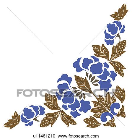 Picture frame with floral pattern of Chinese style View Large Illustration Clipart - Picture frame with floral pattern of Chinese style. Fotosearch