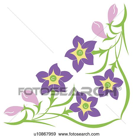 Stock Illustration - Picture frame with floral pattern of Chinese style. Fotosearch