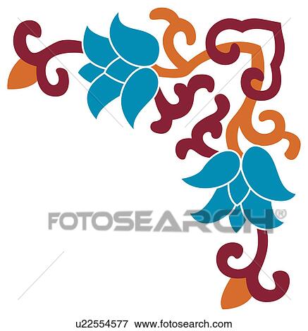 Picture frame with floral pattern of Chinese style View Large Illustration Stock Illustration - Picture frame with floral pattern of Chinese style. Fotosearch