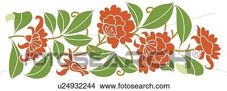 Picture frame with floral pattern of Chinese style View Large Illustration Stock Illustration - Picture frame with floral pattern of Chinese style. Fotosearch