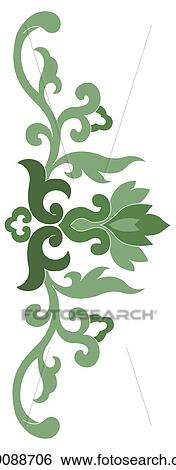 Picture frame with floral pattern of Chinese style View Large Illustration Stock Illustration - Picture frame with floral pattern of Chinese style. Fotosearch