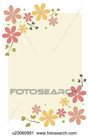 Clip Art - Background of floral pattern. Fotosearch