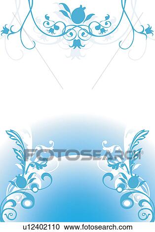 Clipart - Background of floral pattern. Fotosearch