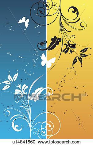 Background of floral pattern View Large Illustration Clipart - Background of floral pattern. Fotosearch
