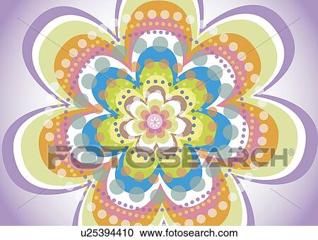 Clipart - Background of floral pattern. Fotosearch