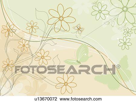 Background of floral pattern View Large Illustration Drawing - Background of floral pattern. Fotosearch