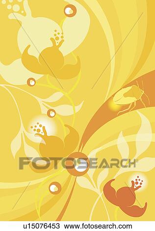 Background of floral pattern View Large Illustration Drawing - Background of floral pattern. Fotosearch