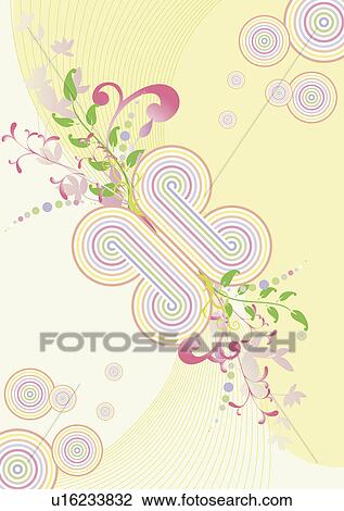 Background of floral pattern View Large Illustration Drawing - Background of floral pattern. Fotosearch