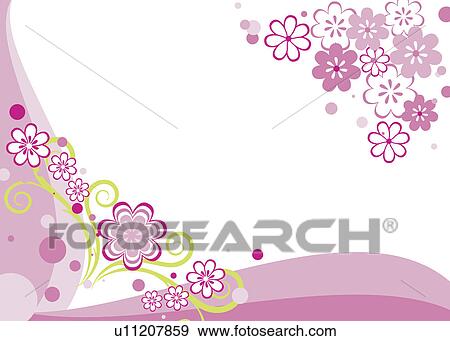 Background of floral pattern View Large Illustration Stock Illustration - Background of floral pattern. Fotosearch