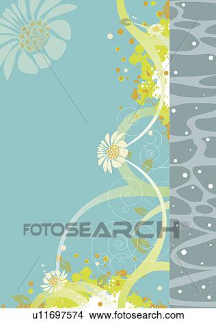 Background of floral pattern View Large Illustration Stock Illustration - Background of floral pattern. Fotosearch