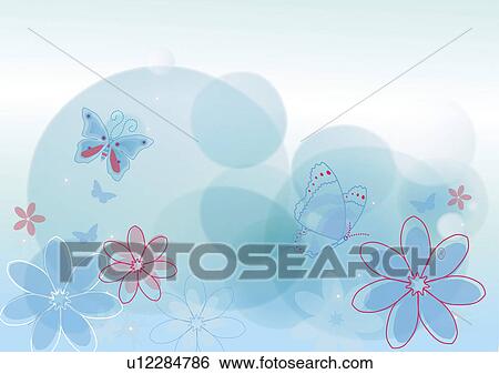 Background of floral pattern View Large Illustration Stock Illustration - Background of floral pattern. Fotosearch