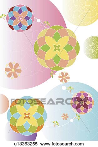 Background of floral pattern View Large Illustration Stock Illustration - Background of floral pattern. Fotosearch