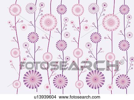 Stock Illustration - Background of floral pattern. Fotosearch