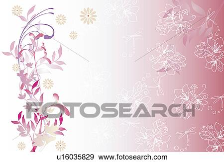 Background of floral pattern View Large Illustration Stock Illustration - Background of floral pattern. Fotosearch