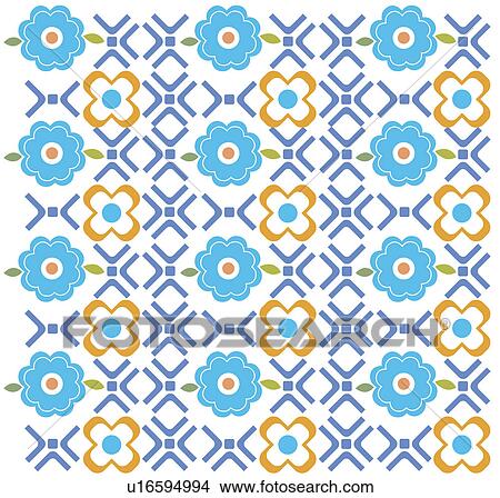 Background of floral pattern View Large Illustration Stock Illustration - Background of floral pattern. Fotosearch