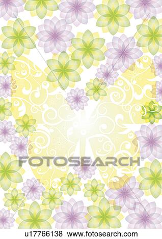 Stock Illustration - Background of floral pattern. Fotosearch