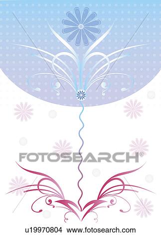 Background of floral pattern View Large Illustration Stock Illustration - Background of floral pattern. Fotosearch