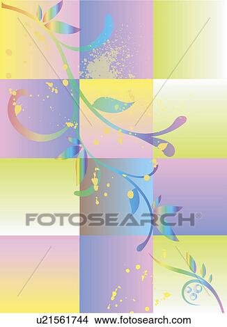 Background of floral pattern View Large Illustration Stock Illustration - Background of floral pattern. Fotosearch