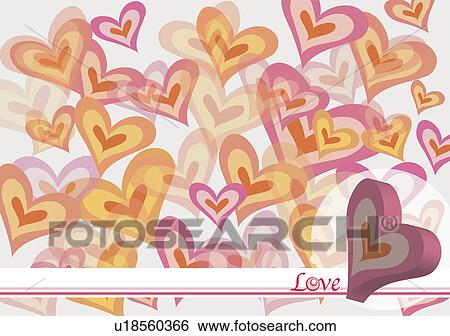 Background of heart shape View Large Illustration Stock Illustration - Background of heart shape. Fotosearch