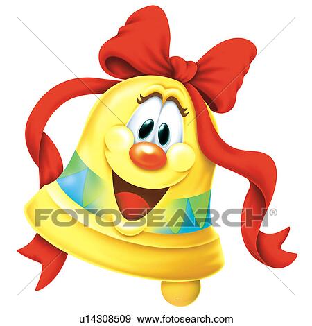 Clip Art - Christmas bell. Fotosearch