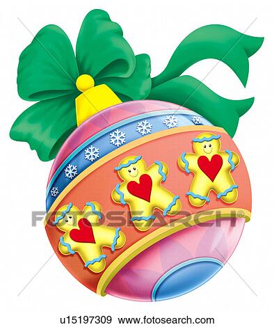 Clip Art - Christmas decoration. Fotosearch