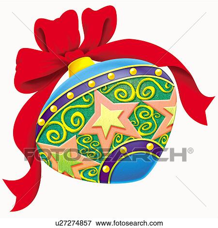 Clip Art - Christmas decoration. Fotosearch