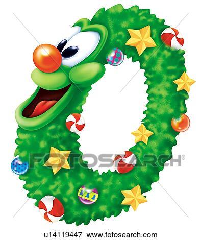 Christmas Wreath View Large Clip Art Graphic Clip Art - Christmas Wreath. Fotosearch