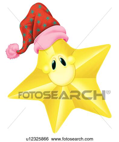 Star face with hat View Large Clip Art Graphic Clip Art - Star face with hat. Fotosearch