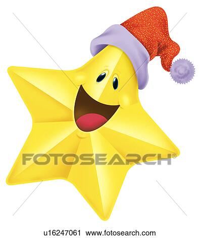 Star face with hat View Large Clip Art Graphic Clipart - Star face with hat. Fotosearch