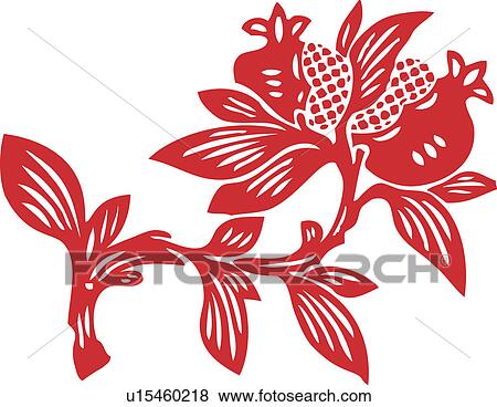 Lucky pattern with pomegranates, Pomegranate stand for multiple descendants View Large Illustration Stock Illustration - Lucky pattern with pomegranates, Pomegranate stand for multiple descendants. Fotosearch