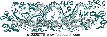 Clipart - Dragon pattern. Fotosearch