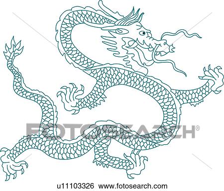 Dragon pattern View Large Illustration Stock Illustration - Dragon pattern. Fotosearch