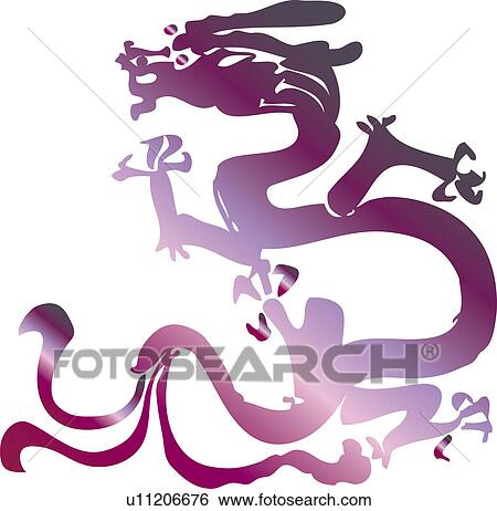 Stock Illustration - Dragon pattern. Fotosearch