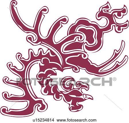 Stock Illustration - Mystical bird pattern. Fotosearch