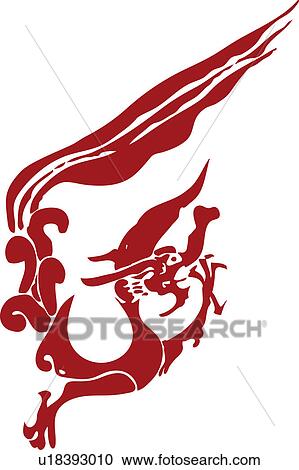 Clipart - Phoenix pattern. Fotosearch