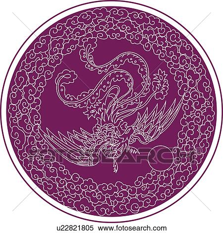 Phoenix pattern View Large Illustration Stock Illustration - Phoenix pattern. Fotosearch