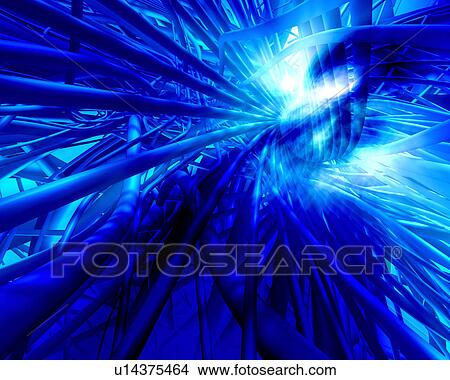 Stock Illustration - Blue cables. Fotosearch