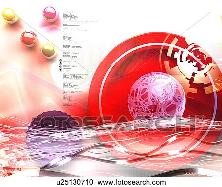 Clipart - Colorful spheres. Fotosearch