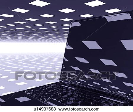 Computer View Large Illustration Stock Illustration - Computer. Fotosearch