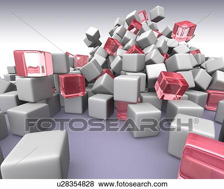 Cubes View Large Illustration Stock Illustration - Cubes. Fotosearch