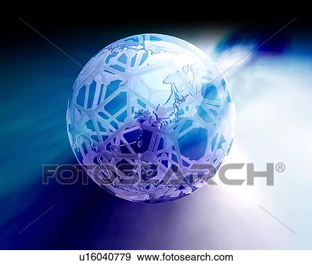 Globe View Large Illustration Stock Illustration - Globe. Fotosearch