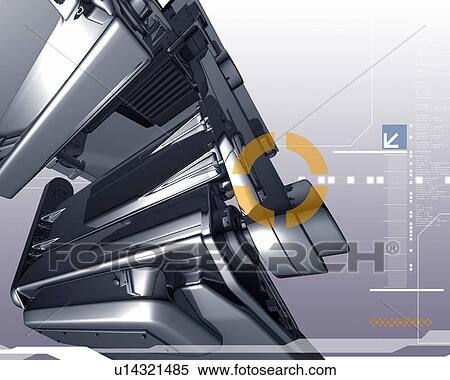 Machinery View Large Illustration Stock Illustration - Machinery. Fotosearch