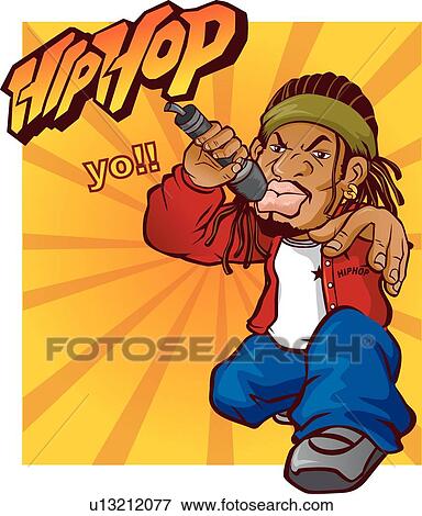 Stock Illustration of Hip Hop Performance u13212077 - Search EPS ...