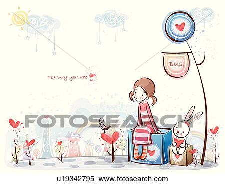 Stock Illustration of Missing Him u19342795 - Search Clipart, Drawings ...