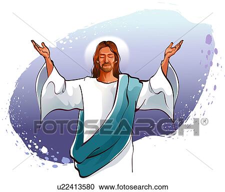 Stock Illustrations of Jesus Christ blessing u22413580 - Search Clipart ...