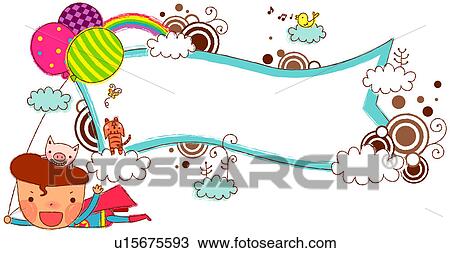 Superhero Holding Blank Banner Drawing U15675593 Fotosearch