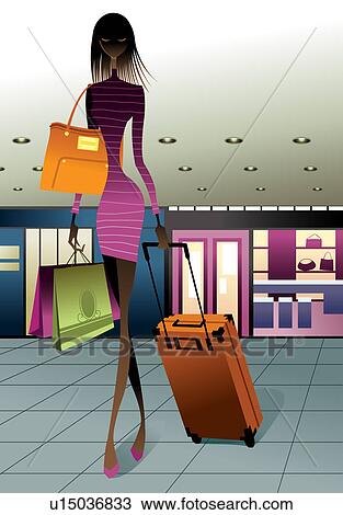 suitcase shopping