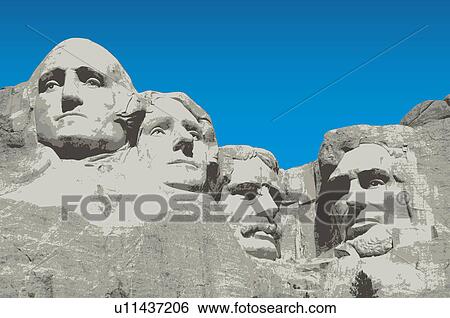 America, South Dakota, Mt Rushmore National Monument, Abraham Lincoln, George Washington, Thomas Jefferson, Theodore Roosevelt View Large Illustration Stock Illustration - America, South Dakota, Mt Rushmore National Monument, Abraham Lincoln, George Washington, Thomas Jefferson, Theodore Roosevelt. Fotosearch